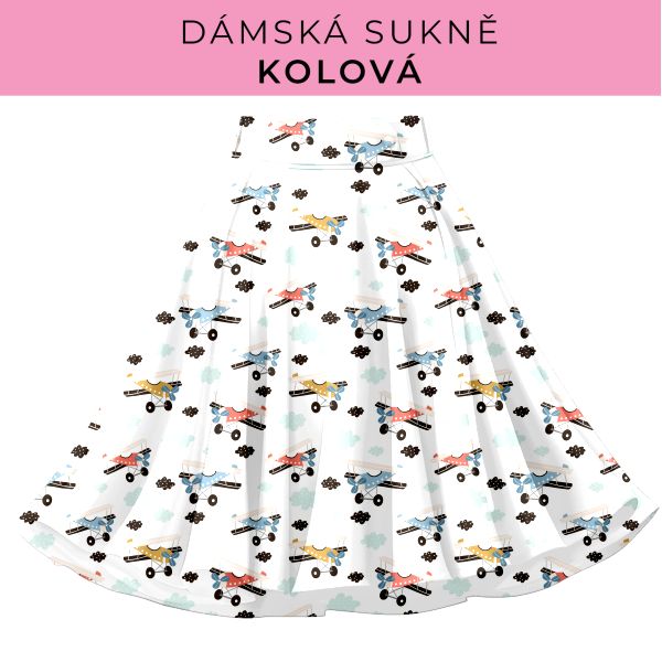 DÁMSKÝ střih - Kolová sukně