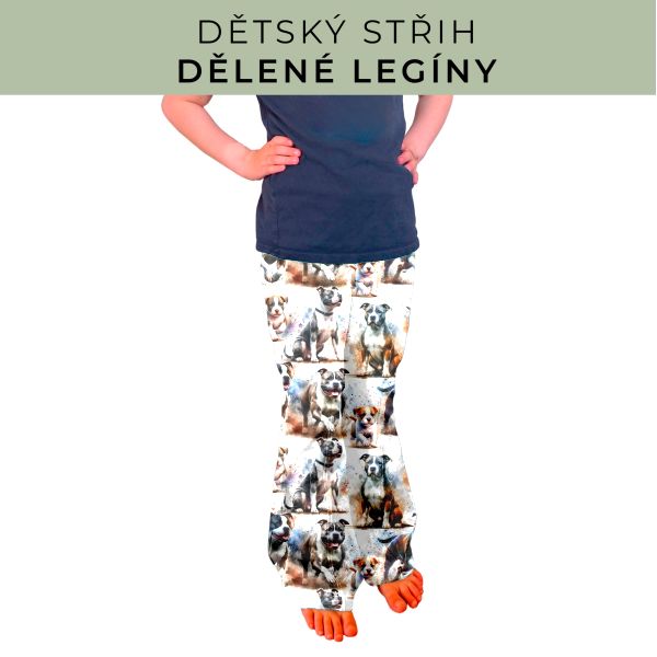 Dětský střih - Dělené legíny