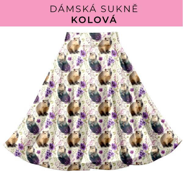DÁMSKÝ střih - Kolová sukně