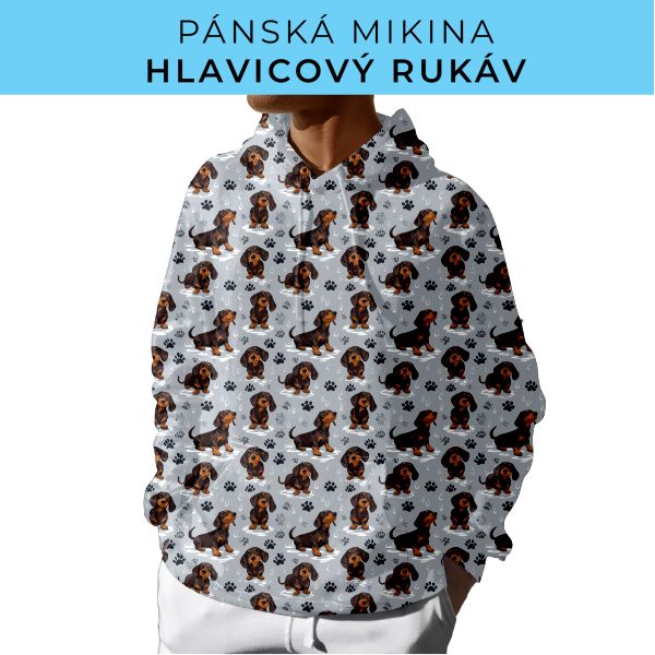 PÁNSKÝ střih - mikina s kapucí