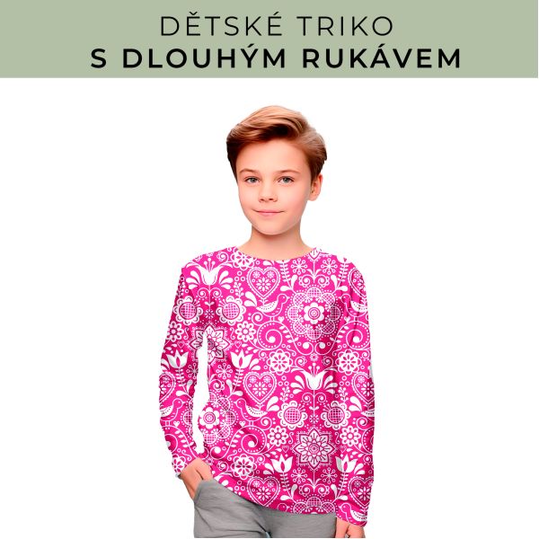 DĚTSKÝ střih - triko dlouhý rukáv