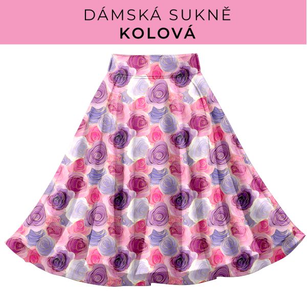 DÁMSKÝ střih - Kolová sukně
