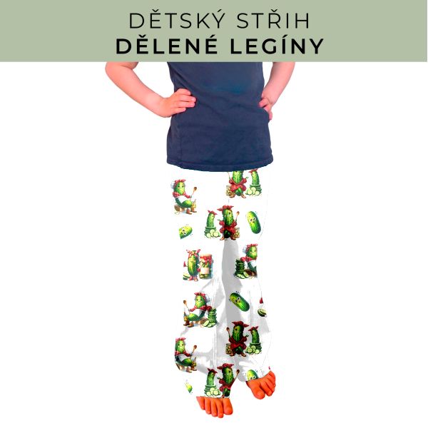 Dětský střih - Dělené legíny
