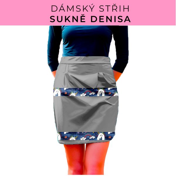 Dámský střih - Dámská sukně Denisa