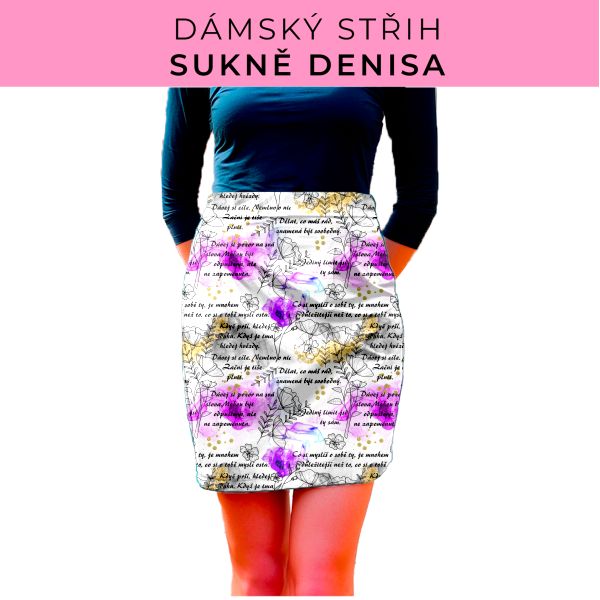Dámský střih - Dámská sukně Denisa