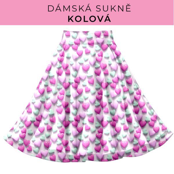 DÁMSKÝ střih - Kolová sukně