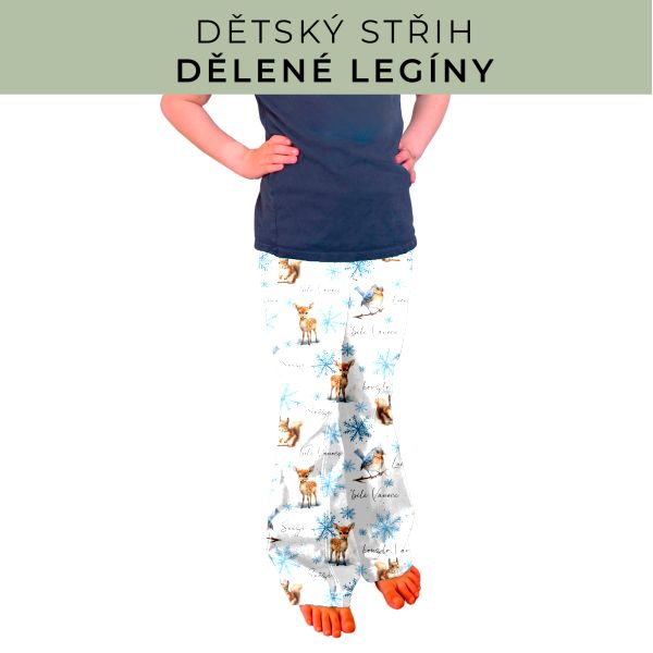 Dětský střih - Dělené legíny
