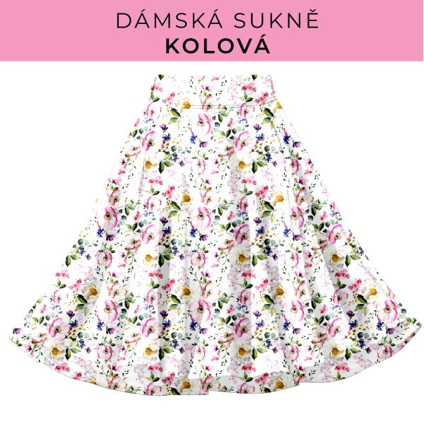 DÁMSKÝ střih - Kolová sukně