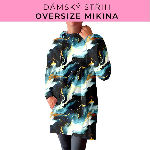 DÁMSKÝ střih - Oversize mikina