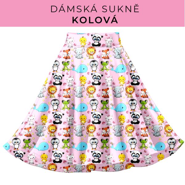 DÁMSKÝ střih - Kolová sukně