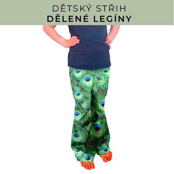Dětský střih - Dělené legíny