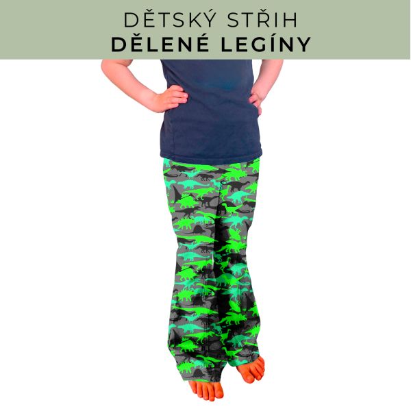 Dětský střih - Dělené legíny