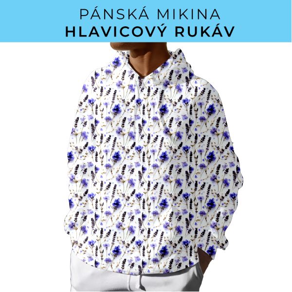 PÁNSKÝ střih - mikina s kapucí