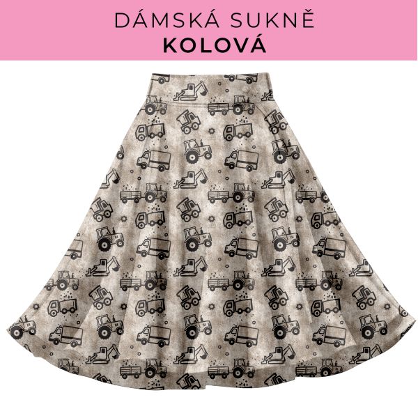 DÁMSKÝ střih - Kolová sukně