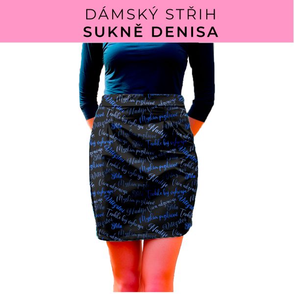 Dámský střih - Dámská sukně Denisa