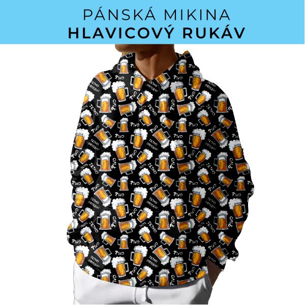 PÁNSKÝ střih - mikina s kapucí