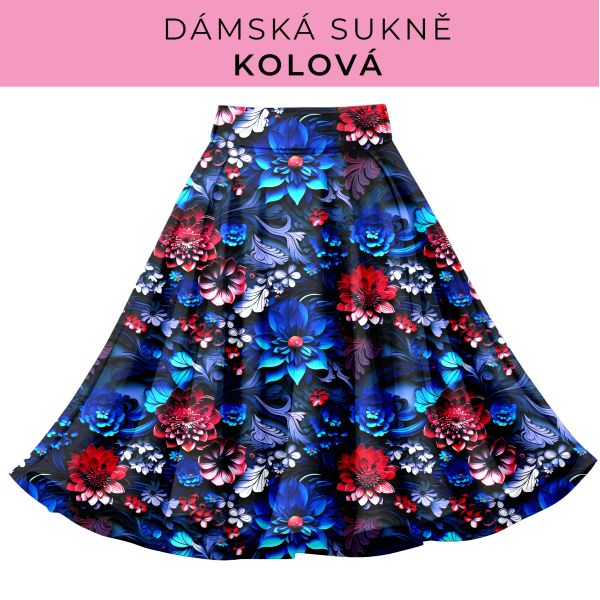 DÁMSKÝ střih - Kolová sukně
