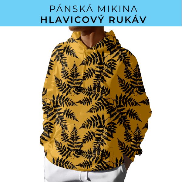 PÁNSKÝ střih - mikina s kapucí