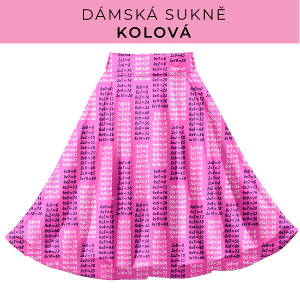 DÁMSKÝ střih - Kolová sukně