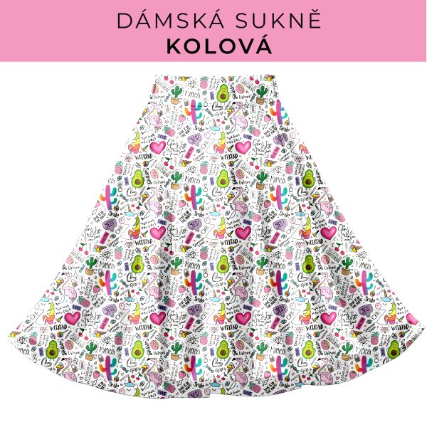DÁMSKÝ střih - Kolová sukně