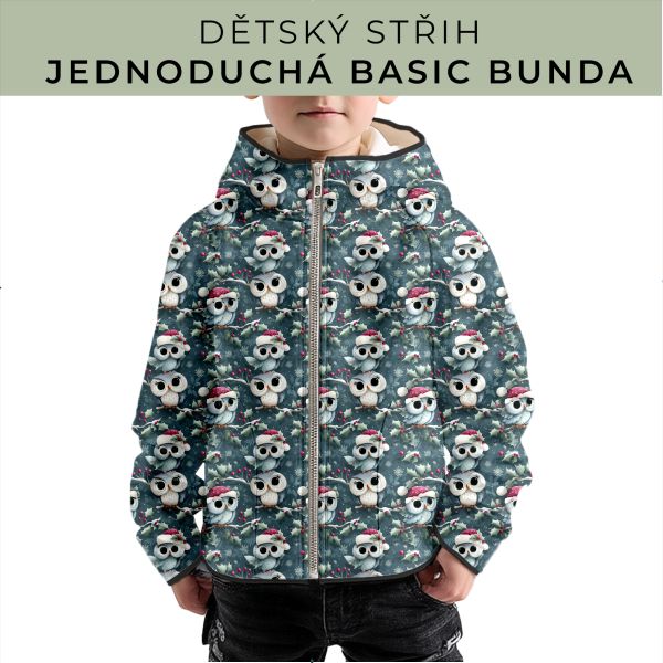 Dětský střih - jednoduchá dětská BASIC  bunda