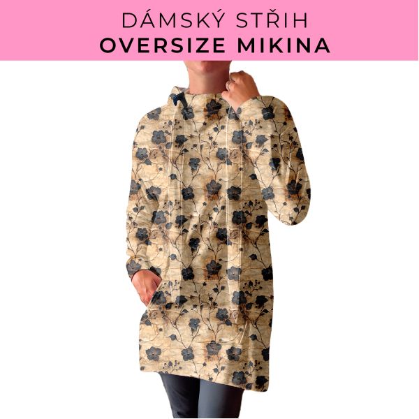 DÁMSKÝ střih - Oversize mikina