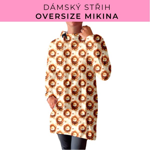 DÁMSKÝ střih - Oversize mikina