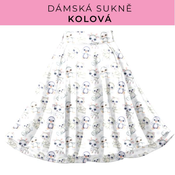 DÁMSKÝ střih - Kolová sukně