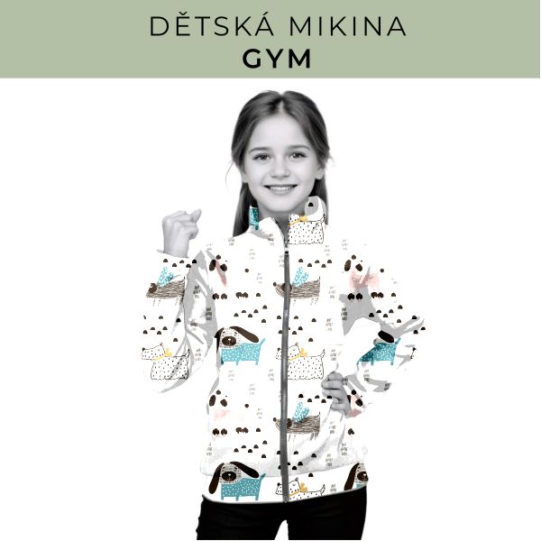 Dětská střih - mikina GYM