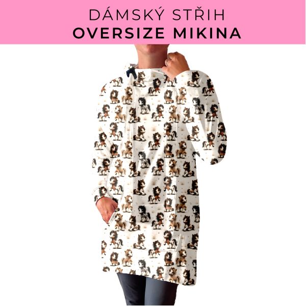 DÁMSKÝ střih - Oversize mikina
