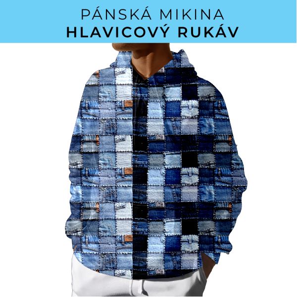 PÁNSKÝ střih - mikina s kapucí