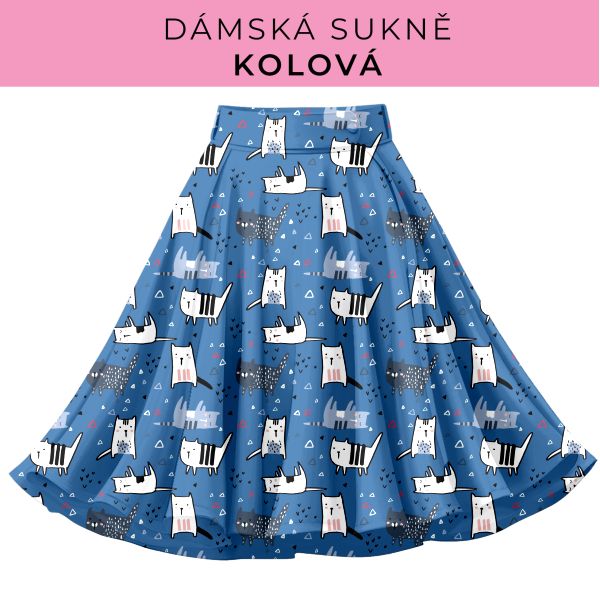 DÁMSKÝ střih - Kolová sukně
