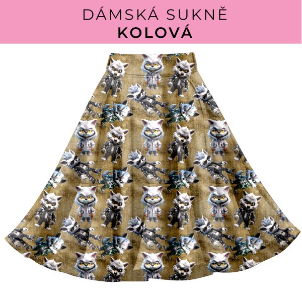 DÁMSKÝ střih - Kolová sukně