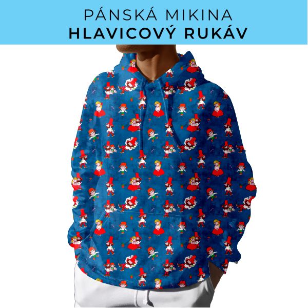 PÁNSKÝ střih - mikina s kapucí
