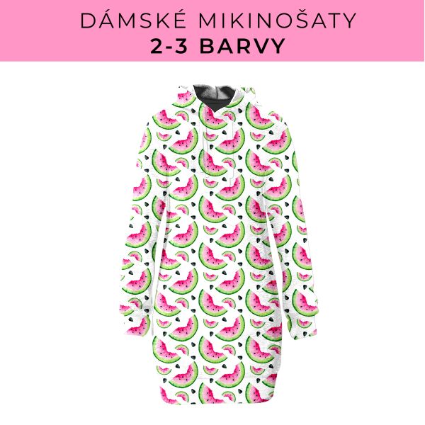 DÁMSKÝ střih - Mikinošaty 2-3 barvy