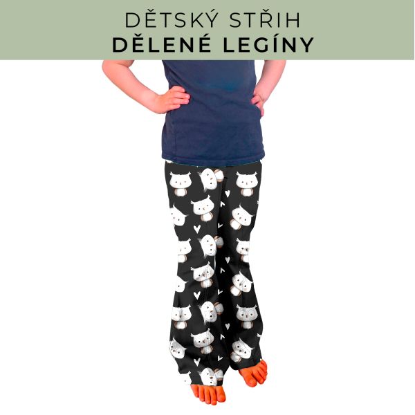 Dětský střih - Dělené legíny