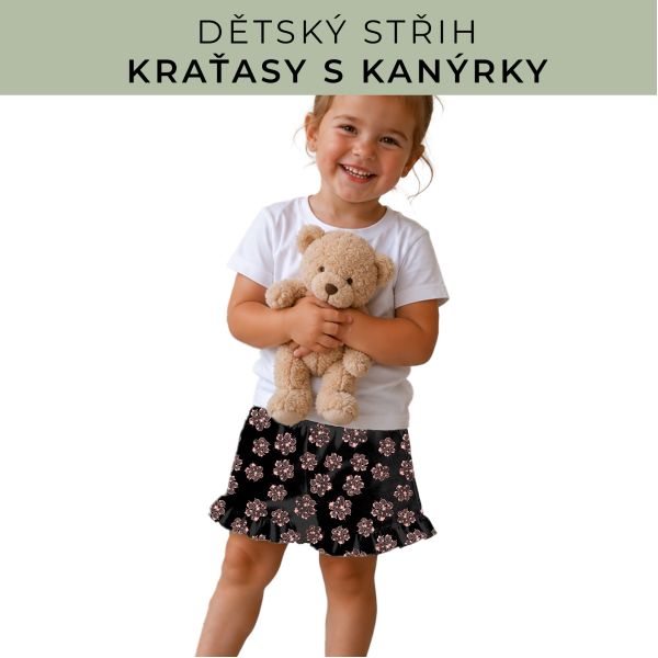 Dětský střih - Kraťásky s kanýrkem