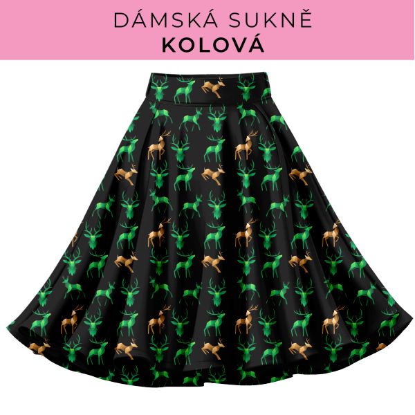 DÁMSKÝ střih - Kolová sukně