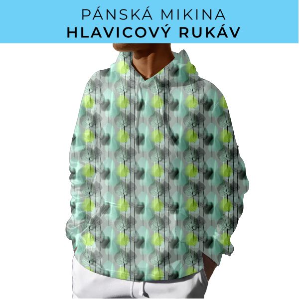 PÁNSKÝ střih - mikina s kapucí