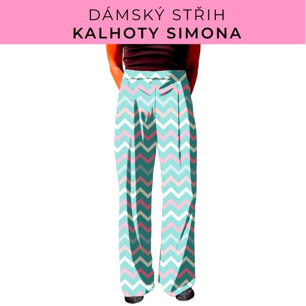 Dámský střih - kalhoty Simona