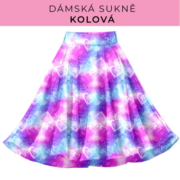 DÁMSKÝ střih - Kolová sukně
