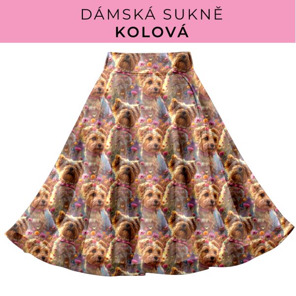 DÁMSKÝ střih - Kolová sukně