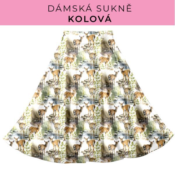DÁMSKÝ střih - Kolová sukně