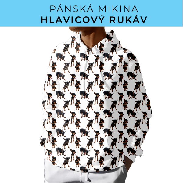 PÁNSKÝ střih - mikina s kapucí