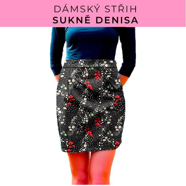 Dámský střih - Dámská sukně Denisa