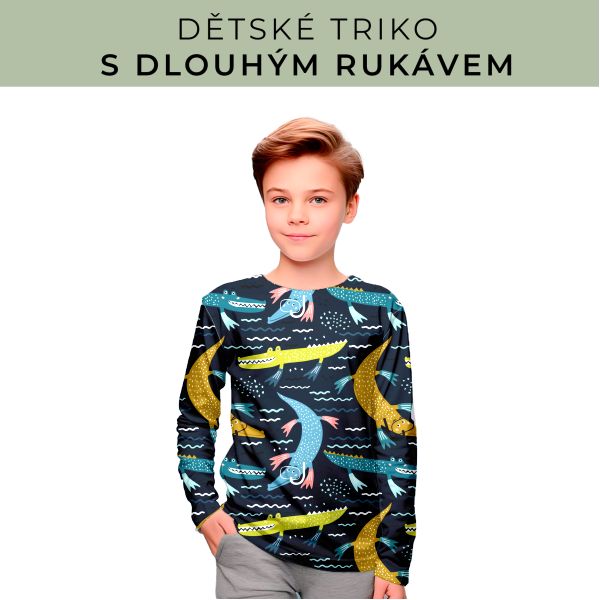 DĚTSKÝ střih - triko dlouhý rukáv