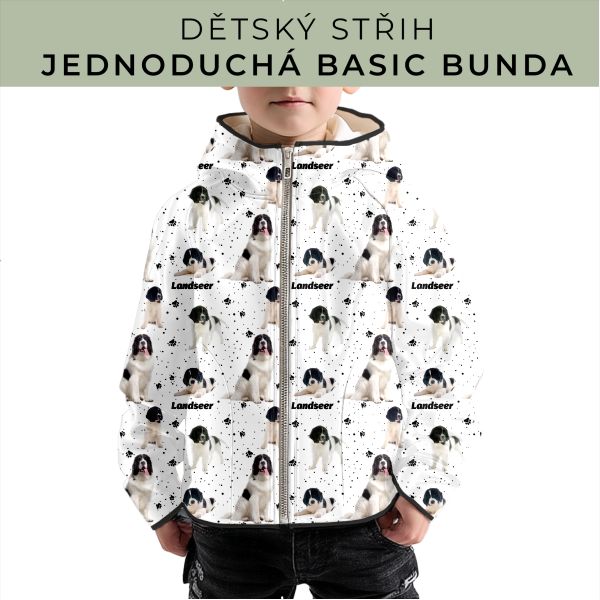 Dětský střih - jednoduchá dětská BASIC  bunda