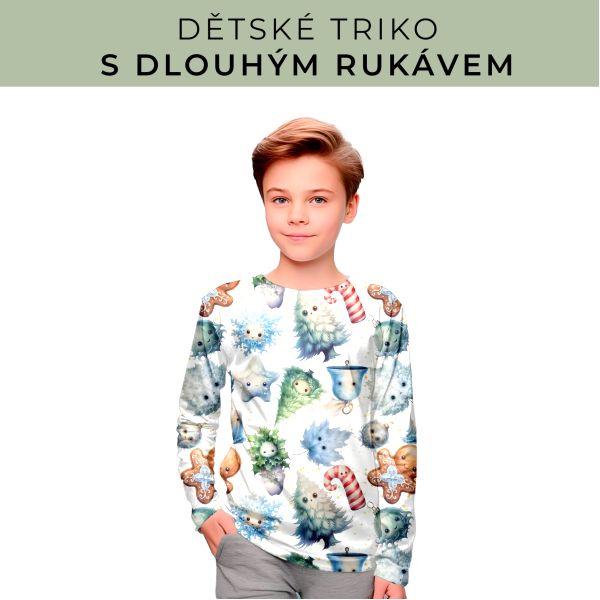 DĚTSKÝ střih - triko dlouhý rukáv