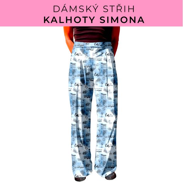 Dámský střih - kalhoty Simona