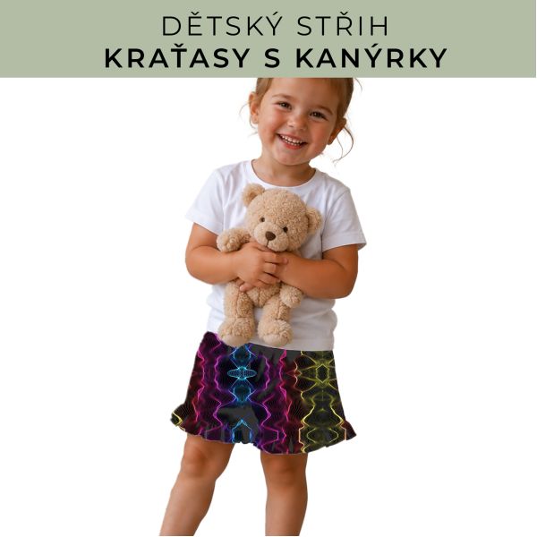 Dětský střih - Kraťásky s kanýrkem